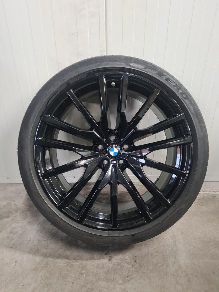 22' BMW X5 G05 X6 G06 Styling 742M Zwart met zomerbanden, Auto-onderdelen, Banden en Velgen, Ophalen, 275 mm, Banden en Velgen