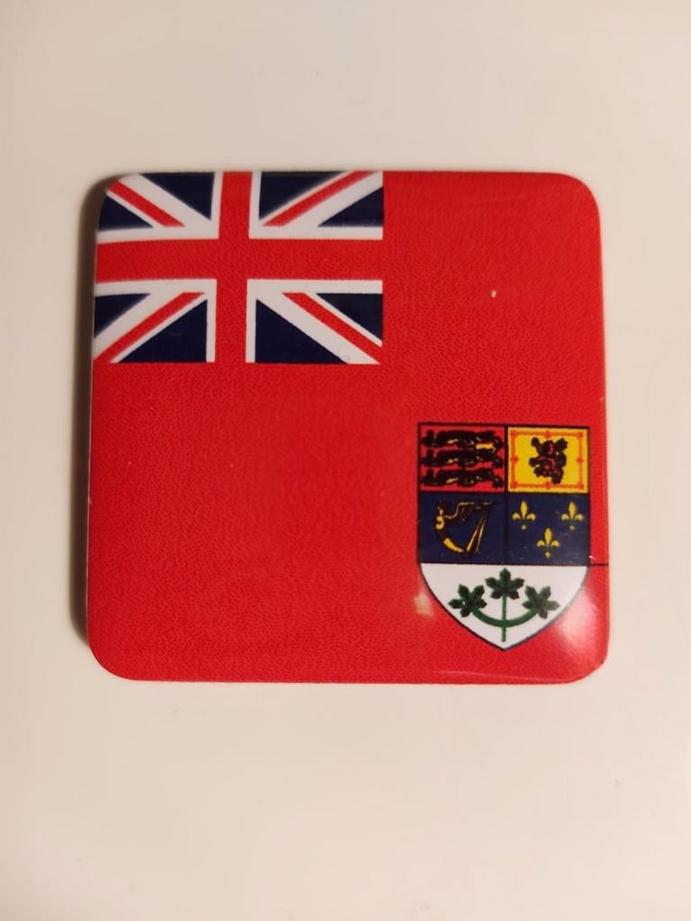 WW2 Canadese vlag magneet 5x5cm, Ophalen of Verzenden, Nederland