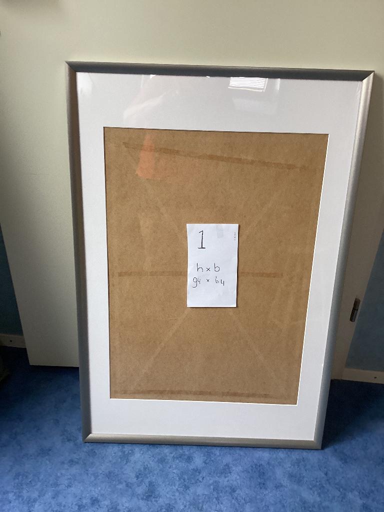 Te koop wissellijst 60 x 90 zilver, Huis en Inrichting, Woonaccessoires | Lijsten, Ophalen, Kunststof, Zo goed als nieuw, 75 cm of meer