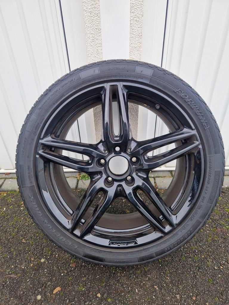 Mercedes E-klasse W213 AMG 19 inch set velgen, Auto-onderdelen, Banden en Velgen, Gebruikt, Velg(en), All Season, Personenwagen