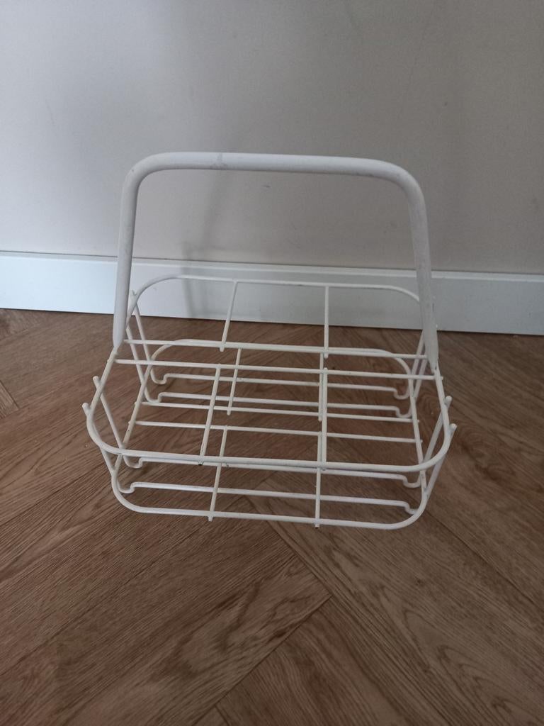 Vintage flessenrek voor 6 flessen/pakken, Ophalen of Verzenden