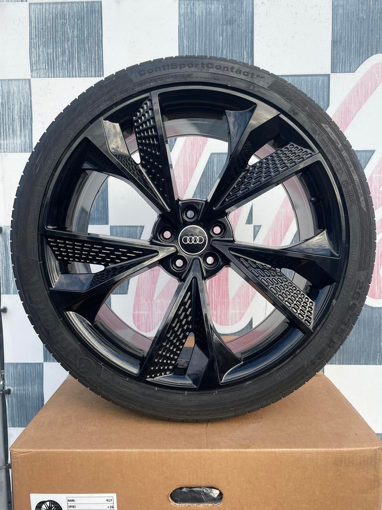 21 inch Audi A6 C8 velgen 5x112 + continental Q3 RSQ3 A7, Nieuw, Band(en), Zomerbanden, 21 inch
