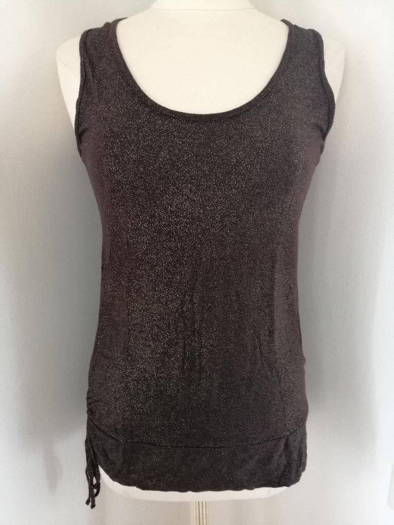 Wendy van Dijk top bruin koper metallic maat M - nieuw -, Kleding | Dames, Tops, Nieuw, Maat 38/40 (M), Bruin, Zonder mouw, Ophalen of Verzenden