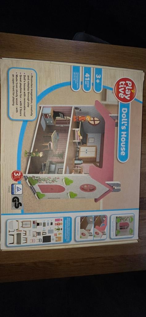 Playtive Houten Poppenhuis - Compleet Doll house, Kinderen en Baby's, Speelgoed | Poppenhuizen, Ophalen of Verzenden, Gebruikt