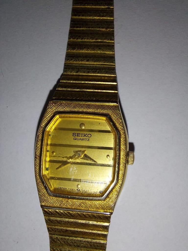 Vintage Seiko Quartz Horloge 7320-5490, Ophalen of Verzenden