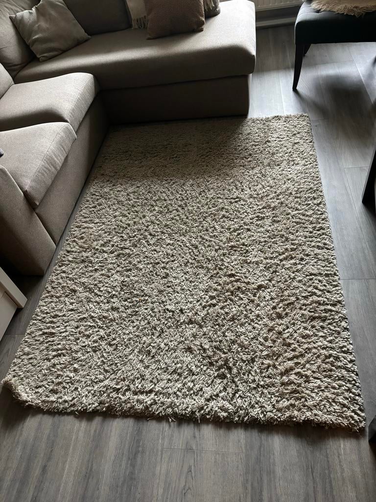 Beige/Taupe Vloerkleed 140x200 cm - ZGAN, Ophalen, 100 tot 150 cm, Beige, Zo goed als nieuw