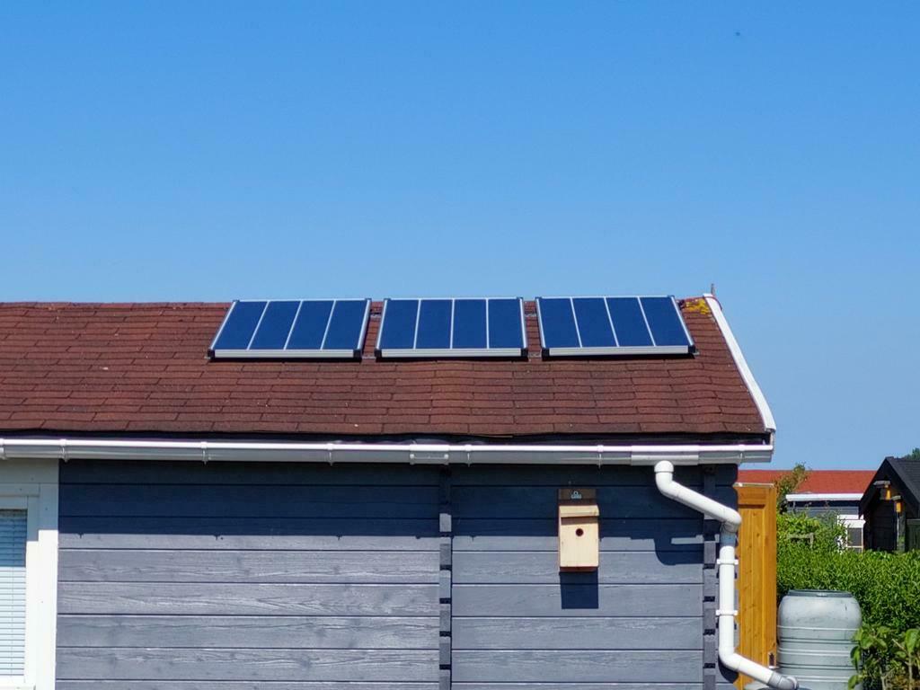 Set zonnepanelen met opslag tuinhuis, caravan, boot, garage, Ophalen of Verzenden, Nieuw, Paneel, 100 tot 200 wattpiek