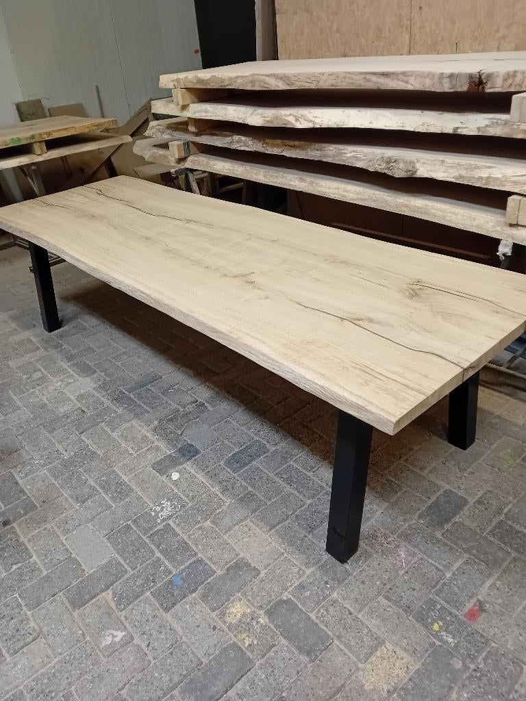 Boomstamtafel | eiken | direct leverbaar, Ophalen, Tafel en meer, Info@tafelenmeer.nl, Eikenhout