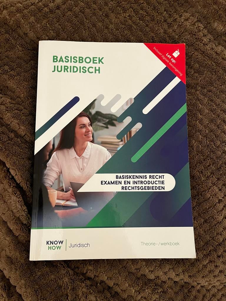 Basisboek Juridisch - Recht voor HBO/MBO, Boeken, Ophalen of Verzenden, Gamma, Zo goed als nieuw, HBO