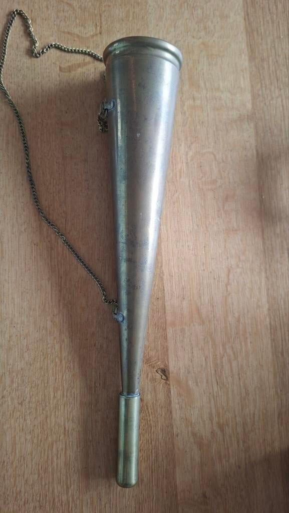 Antieke Scheepshoorn met Ketting, Ophalen of Verzenden