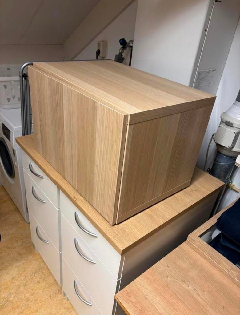 Eiken Ikea kastje, Ophalen, Nieuw, 50 tot 100 cm, Minder dan 100 cm