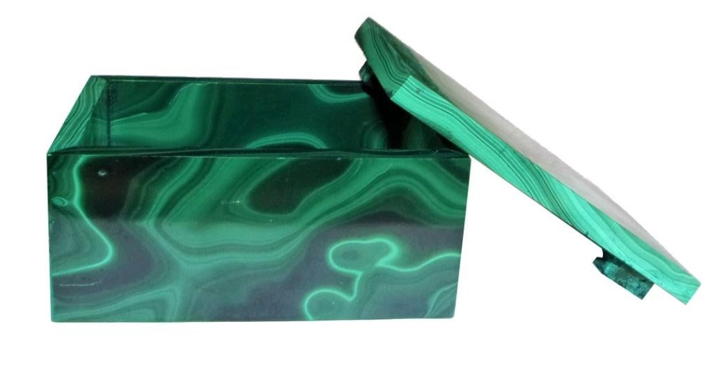 Doosje met deksel Malachiet 80 x 55 x 42 mm, Ophalen of Verzenden