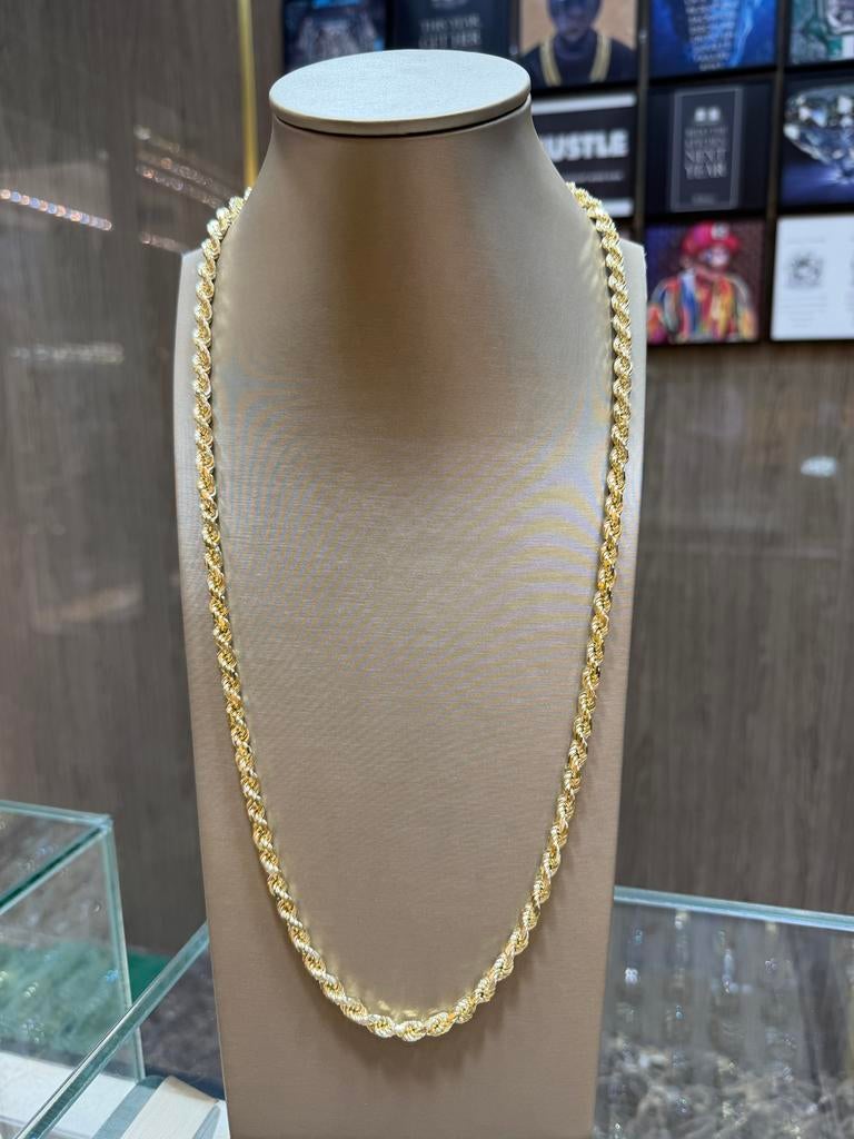 14KT Goud - 74 Gram - Ketting - ROPE - Mannenketting, Sieraden, Tassen en Uiterlijk, Kettingen, Ophalen, Nieuw, Goud, Goud