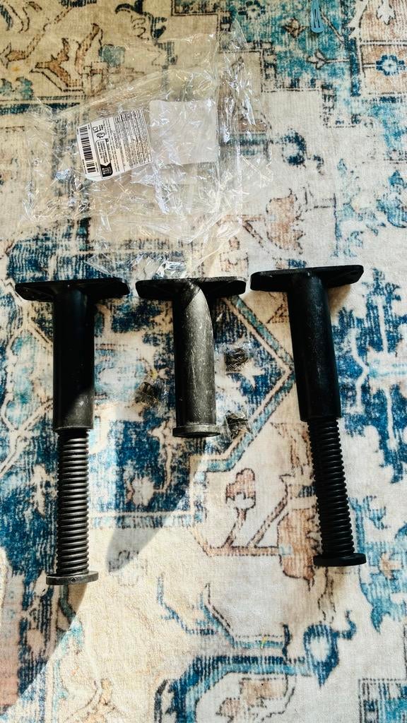 Nieuwe Stevige Bedpootjes - Set van 3, Ophalen, Tafelpoot, Kunststof, Nieuw