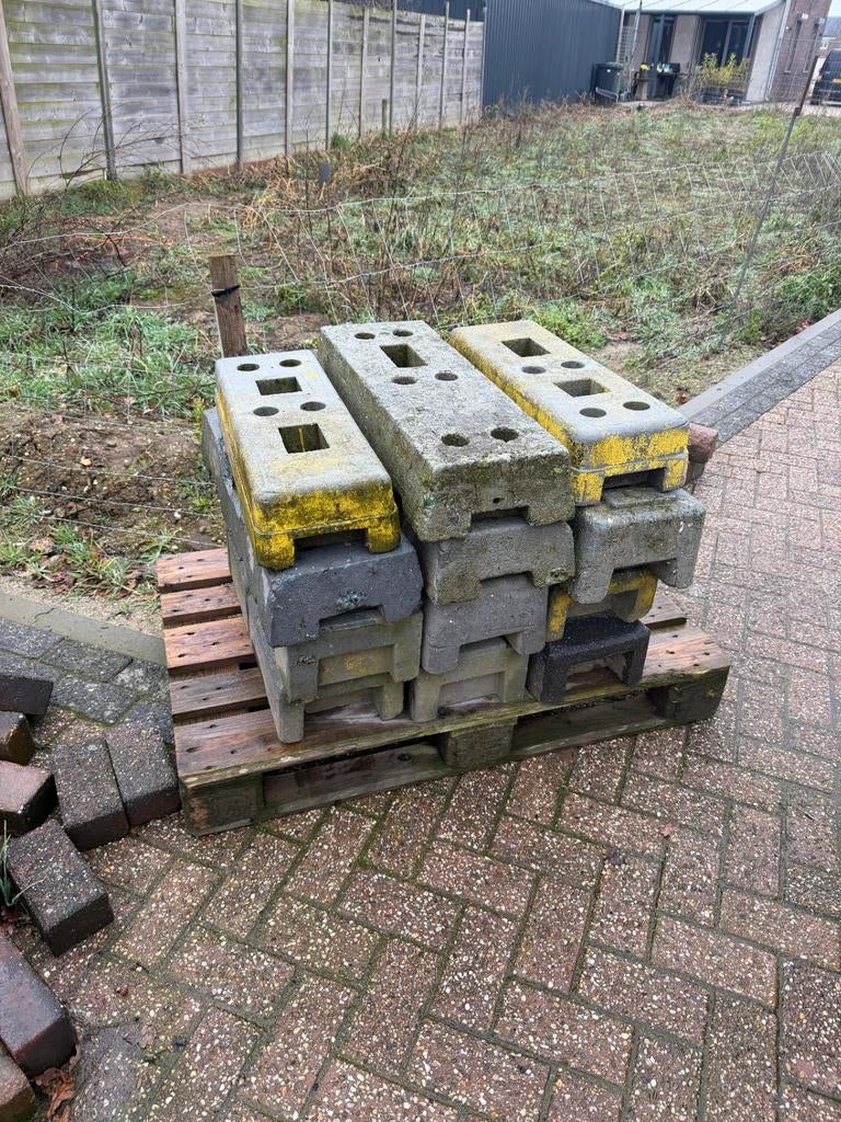 Te koop bouwhek voet, Ophalen, Kunststof