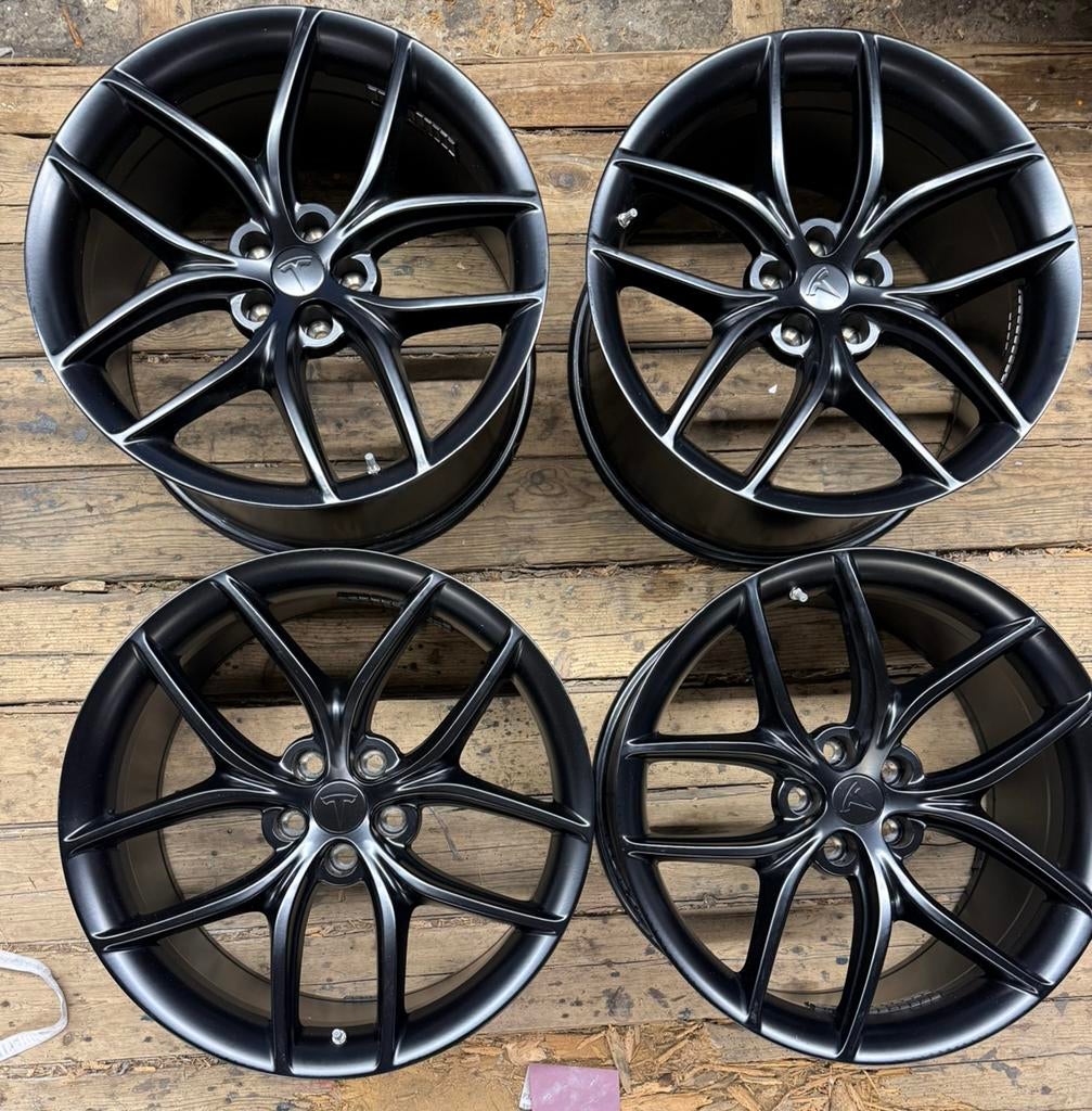 Tesla T Sportline TS5 20 inch velgen satin black nieuw., Auto-onderdelen, Banden en Velgen, 18 inch, 255 mm, Velg(en), Nieuw