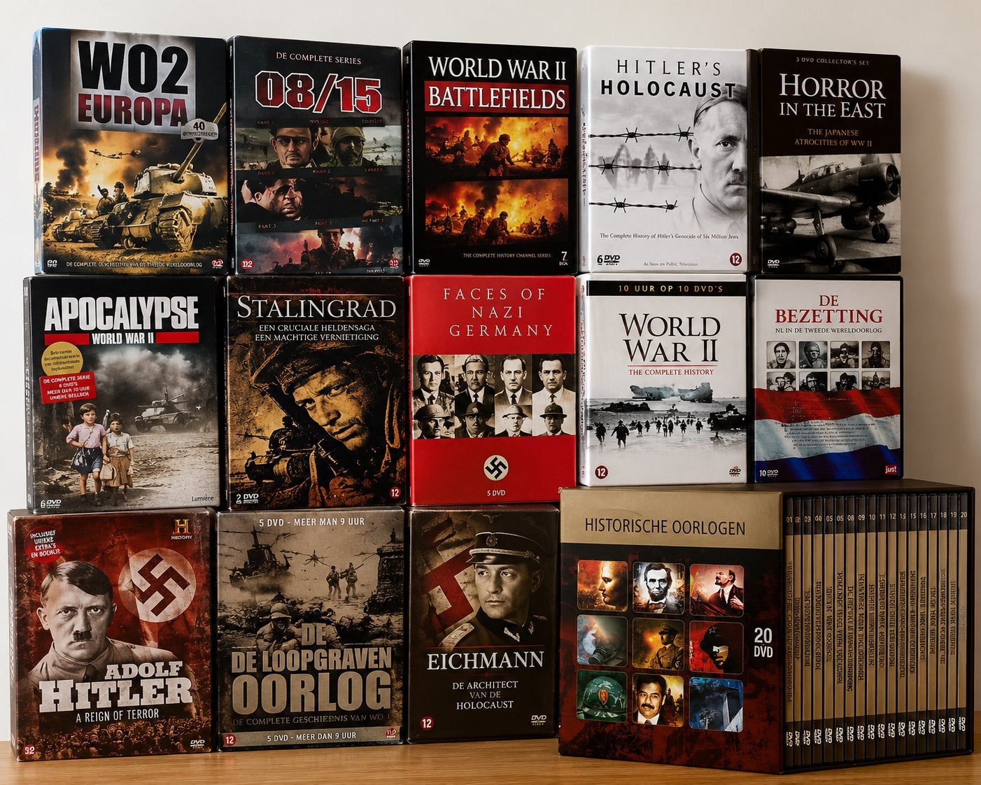 WO2 & Historische Documentaire DVD Boxen – Grote Partij, Cd's en Dvd's, Vanaf 16 jaar, Ophalen of Verzenden, Zo goed als nieuw