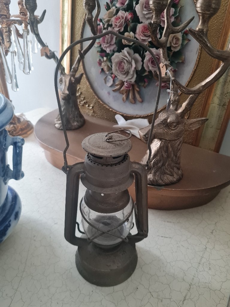 Kleine oude stormlamp, Ophalen of Verzenden