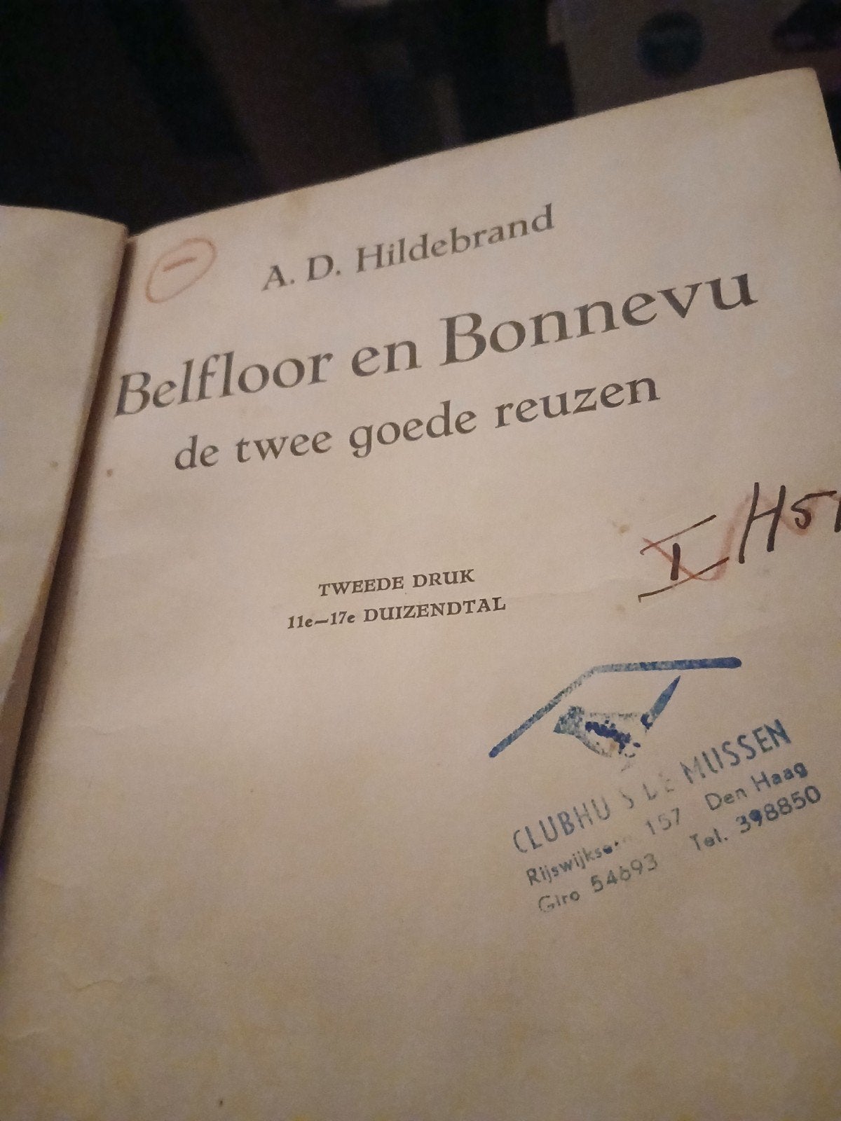 Belfloor en Bonnevu de twee goede reuzen - A.D. Hildebrand, Boeken, Ophalen of Verzenden, Gelezen, A.D. Hildebrand, Fictie algemeen
