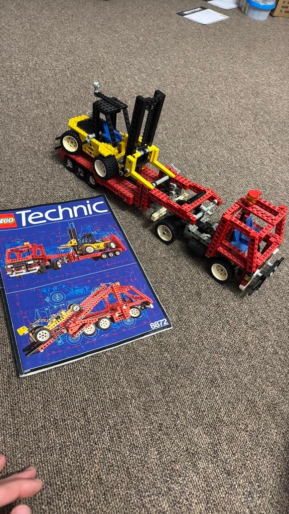 Vintage lego technic 8872, Ophalen of Verzenden, Zo goed als nieuw