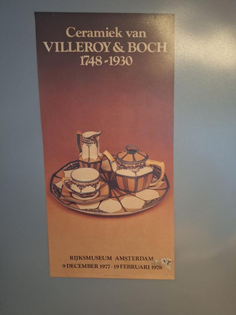 Affiche poster Rijksmuseum / Villeroy & Boch 1974, Ophalen of Verzenden