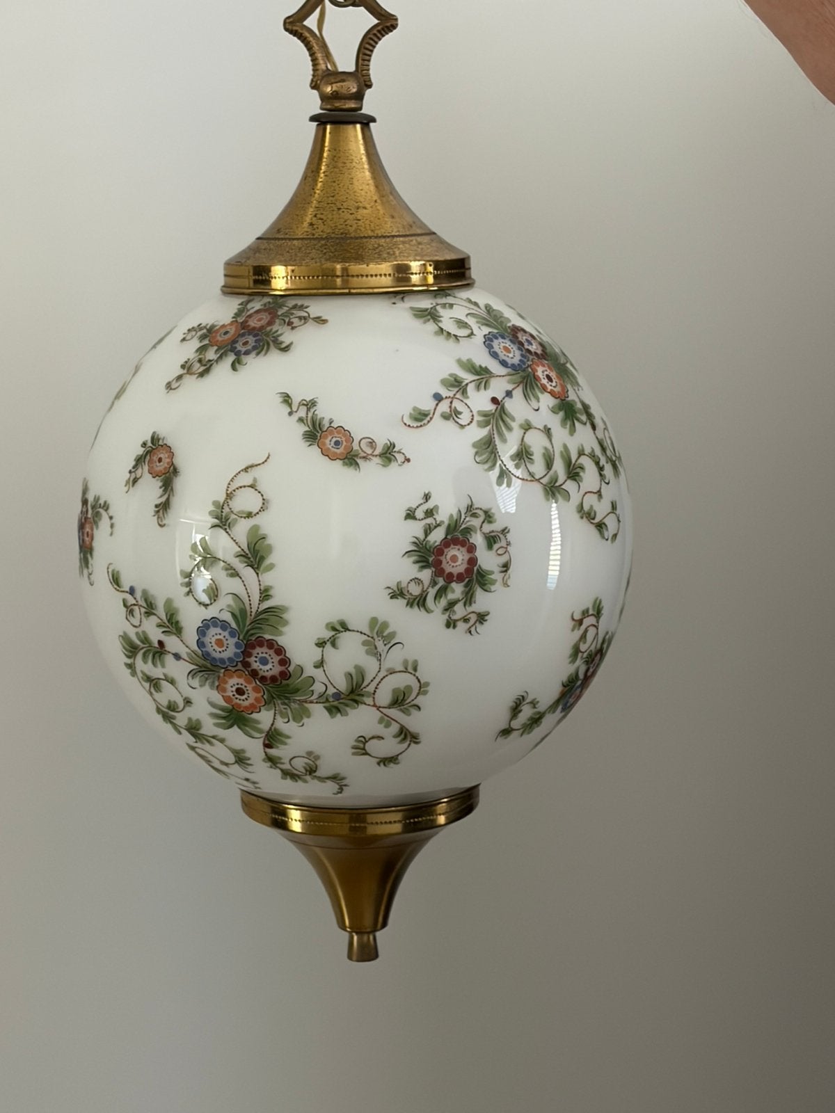 Mooie brocante hanglamp, Ophalen, Zo goed als nieuw
