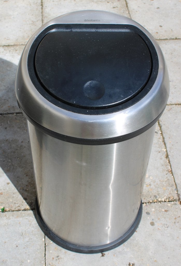 Brabantia Touch Bin 60L matt steel afvalemmer, Ophalen, Gebruikt, 40 liter of meer, Rvs