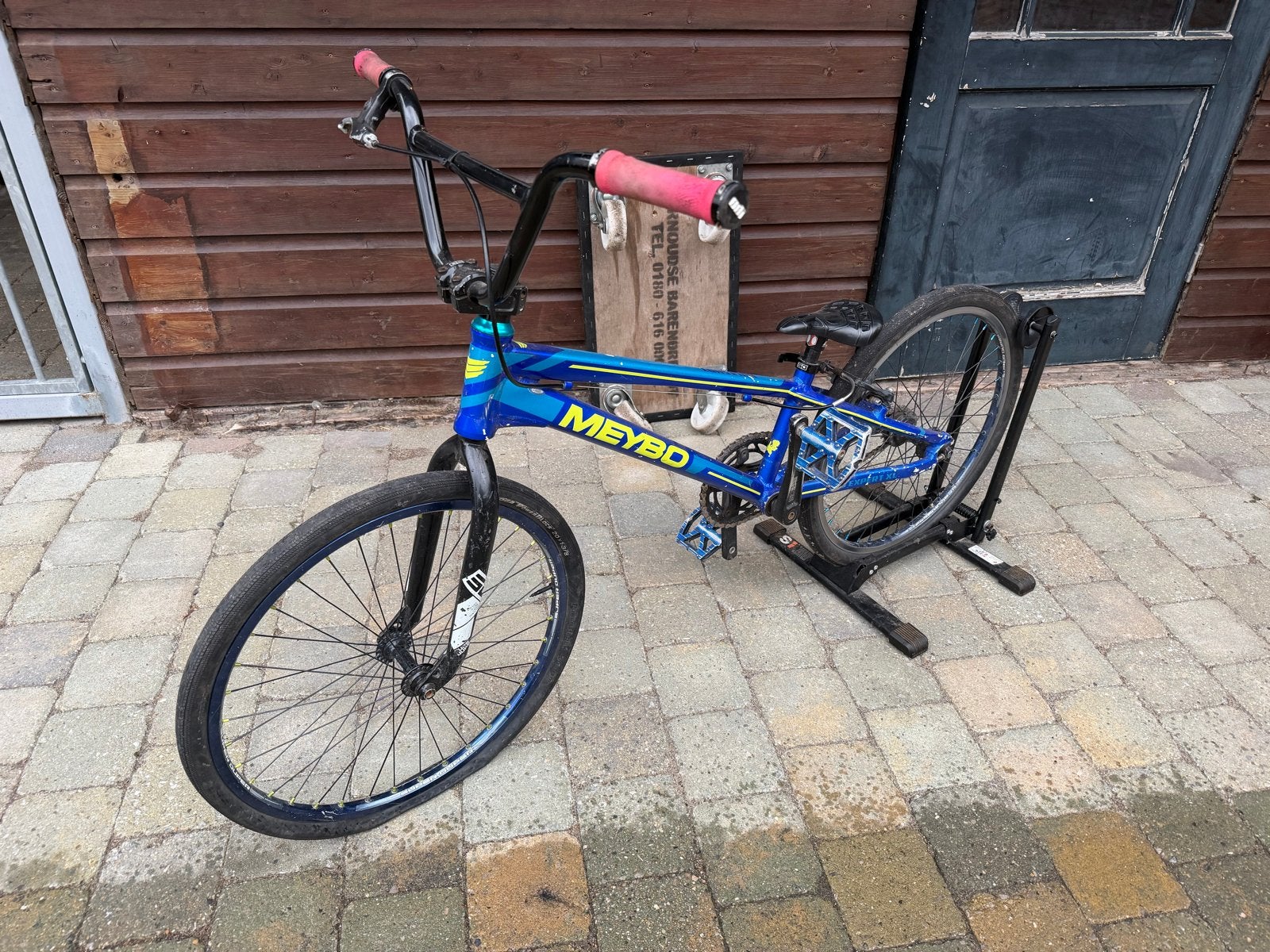 Meybo Holeshot Expert XL BMX Fiets, Fietsen en Brommers, Aluminium, Ophalen of Verzenden, Schijfrem, Voetsteunen
