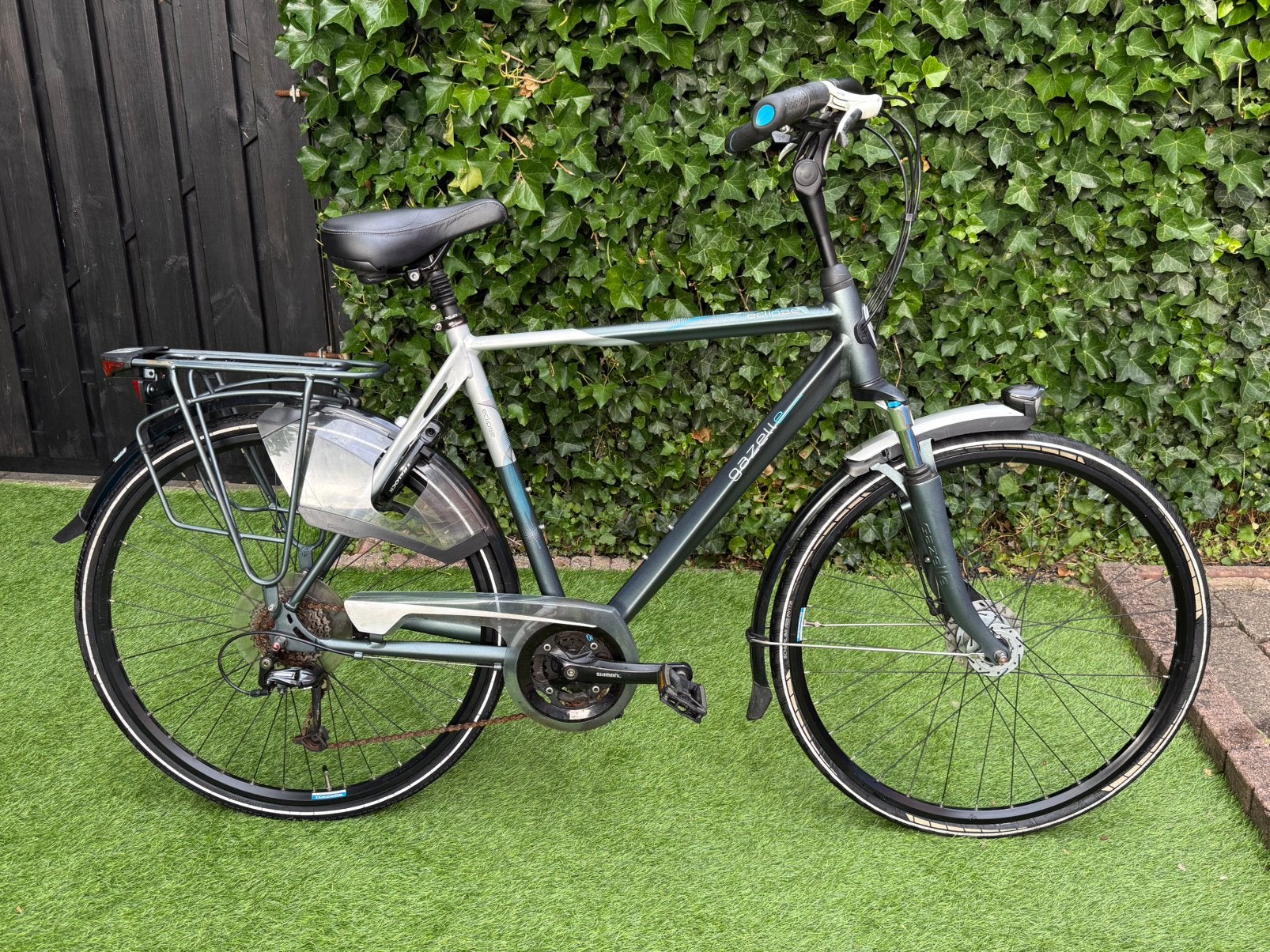 Gazelle Eclipse H57 - 24 versnellingen, Ophalen, 28 inch, Gebruikt, Vering