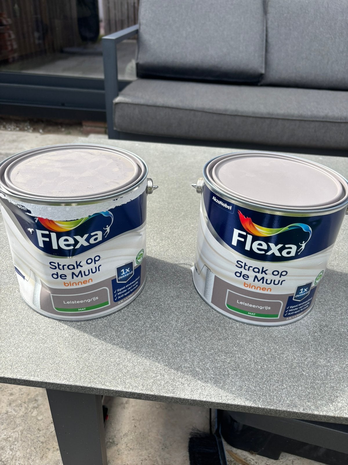 Flexa muurverf leisteen grijs mat, Ophalen, Grijs, Minder dan 5 liter, Verf