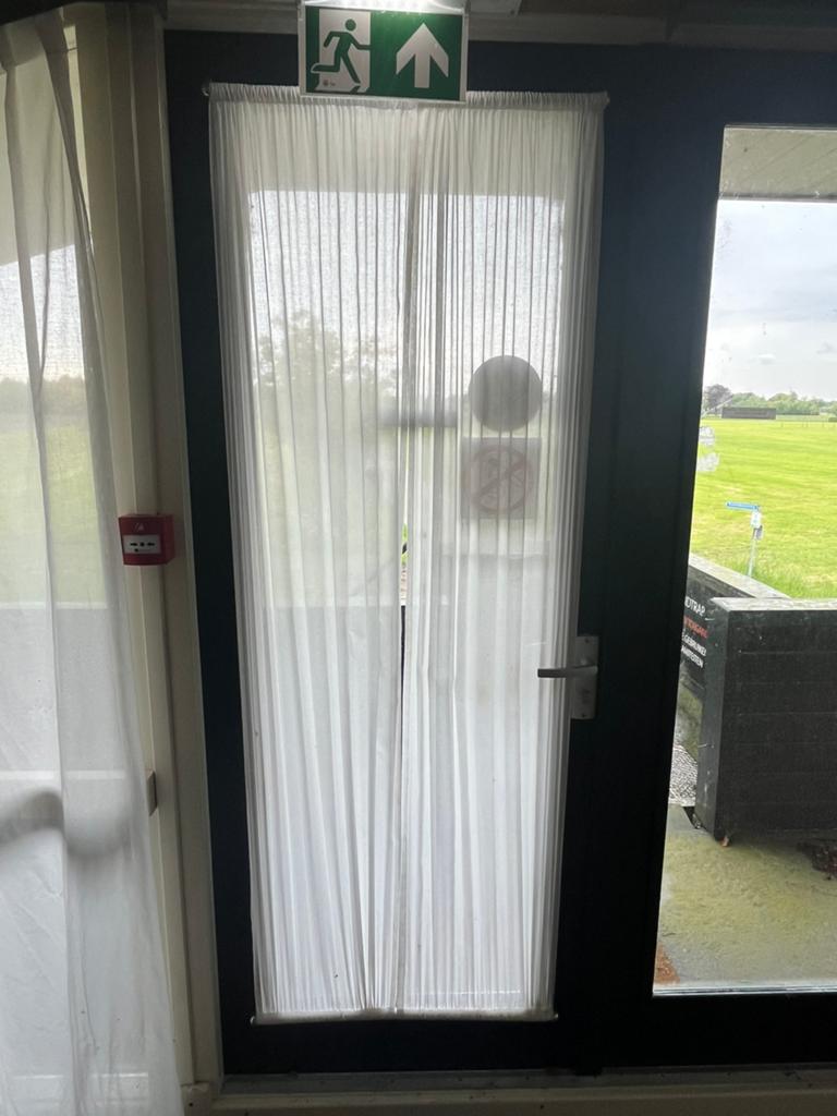Deur gordijn, Ophalen, Gebruikt, 50 tot 100 cm, 200 cm of meer
