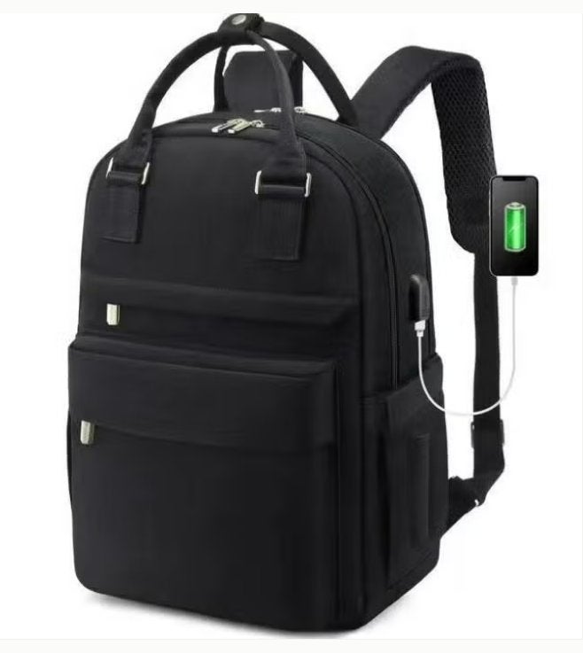Laptop rugzak voor 14 inch laptop met USB oplaadpoort, Computers en Software, Ophalen of Verzenden, 14 inch, Nieuw, Rugzak