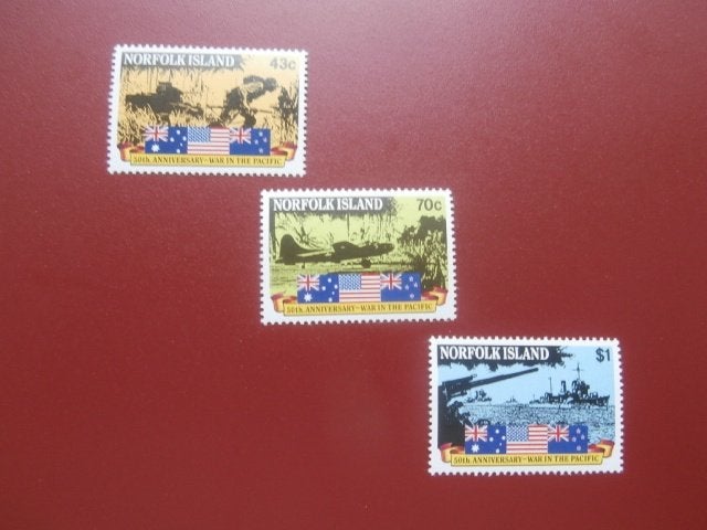 Postzegels Norfolk Islands 1991 Oorlog Pacific, Verzenden, Postfris