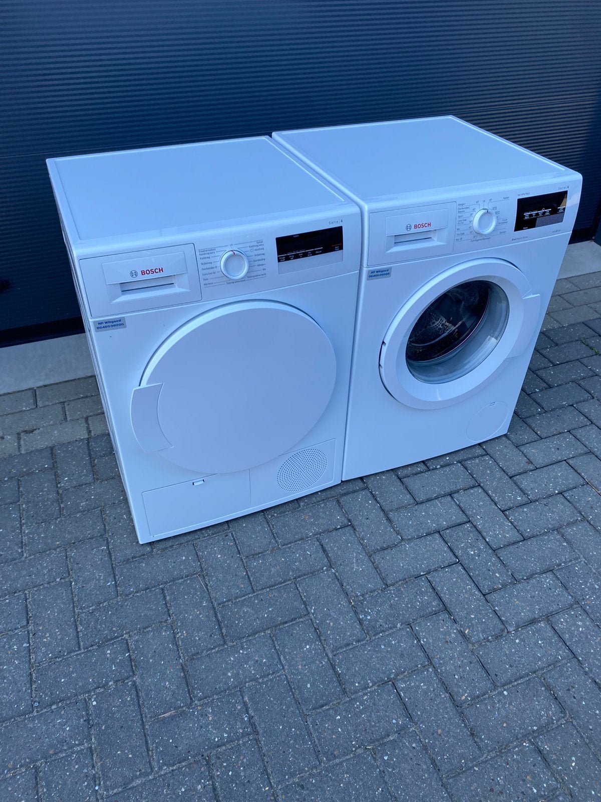 Bosch Wasmachine En Droger Set! 8KG Garantie Gratis Bezorgd!, Witgoed en Apparatuur, 8 tot 10 kg, Ophalen, Zo goed als nieuw, 85 tot 90 cm