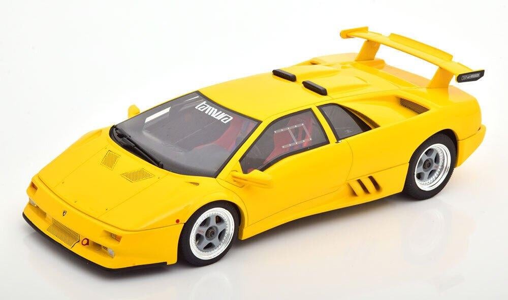GT Spirit 1/18 Lamborghini Diablo Jota geel GT322, Ophalen of Verzenden, Zo goed als nieuw, Auto, Overige merken