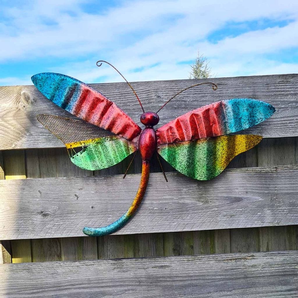 PRACHTIGE GROTE LIBELLE – WANDDECORATIE (Nieuw), Tuin en Terras, Ophalen, Nieuw