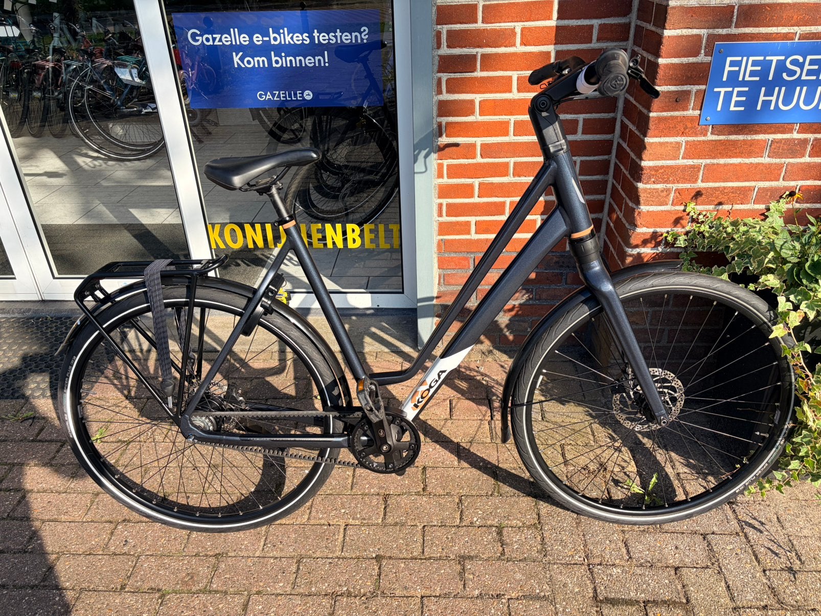 Koga F3 4.0 maat 59 XL Steel High Gloss, Ophalen, 56 cm of meer, Zo goed als nieuw, Koga Miyata