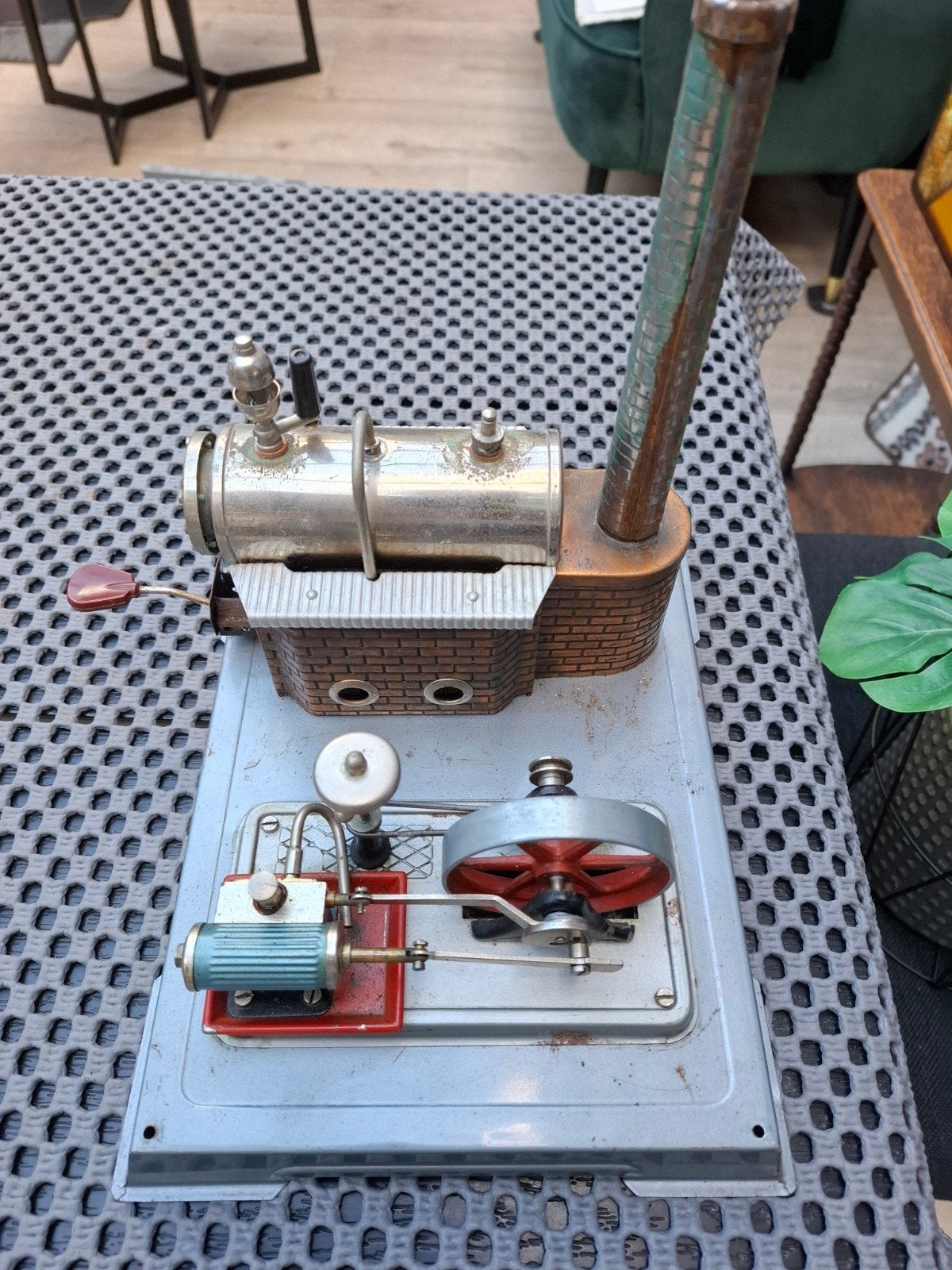 Antieke Wilesco stoommachine met aandrijfmodellen, Hobby en Vrije tijd, Modelbouw | Overige, Ophalen of Verzenden, Gebruikt, Groter dan 1:32
