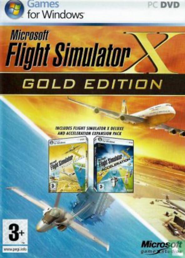 Microsoft Flight Simulator X - Gold Edition PC DVD ZGAN! FSX, Ophalen, 1 speler, Zo goed als nieuw, Vanaf 3 jaar
