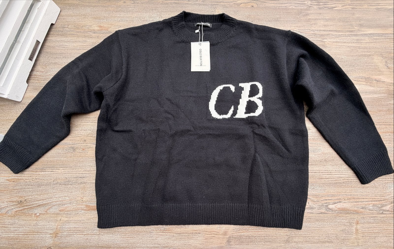 Cole Buxton CB Crewneck Zwart Nieuw mt L, Ophalen of Verzenden, Nieuw, Maat 52/54 (L), Zwart