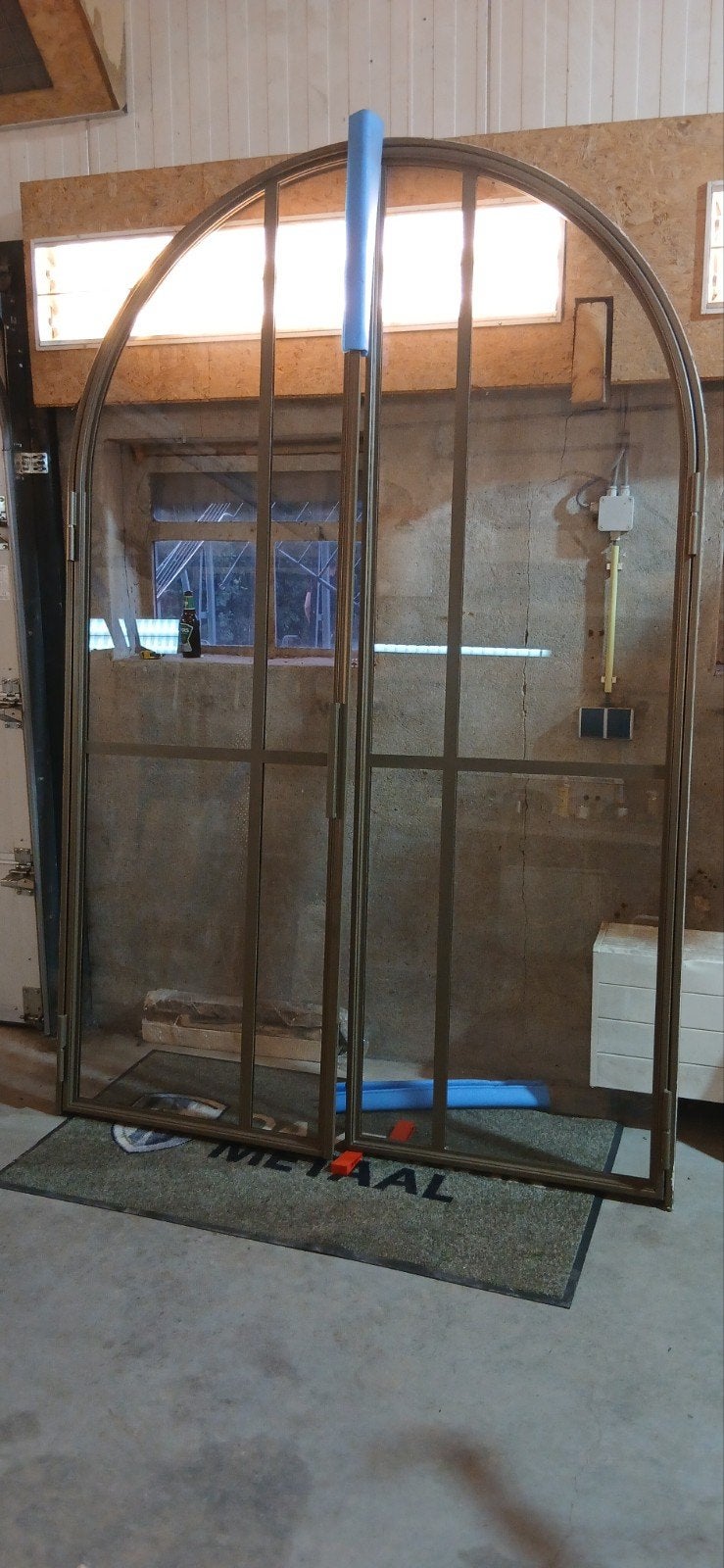 Stalen Toogdeuren met Veiligheidsglas - Zo goed als nieuw, Doe-het-zelf en Verbouw, Deuren en Horren, Binnendeur, Ophalen of Verzenden