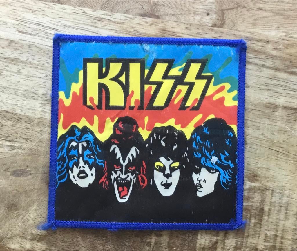 Vintage Kiss Opnaai Emblemen - Set van 3 (1980), Verzamelen, Ophalen of Verzenden, Zo goed als nieuw