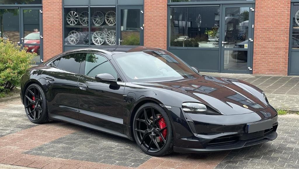 Originele 21 inch Vossen HF-5 velgen Porsche Taycan Panamera, Auto-onderdelen, Banden en Velgen, Gebruikt, Banden en Velgen, Vossen