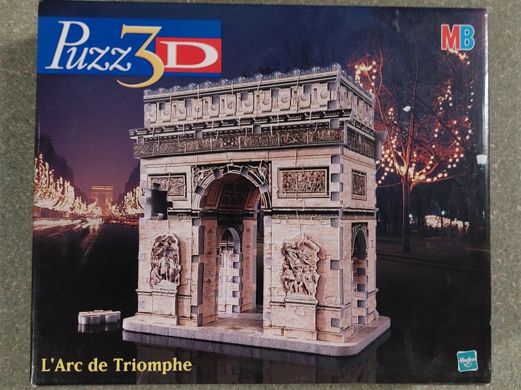 3d puzzel Arc de Triomphe 246 stukjes, Hobby en Vrije tijd, Denksport en Puzzels, Ophalen, Minder dan 500 stukjes, Gebruikt, Rubik's of 3D-puzzel