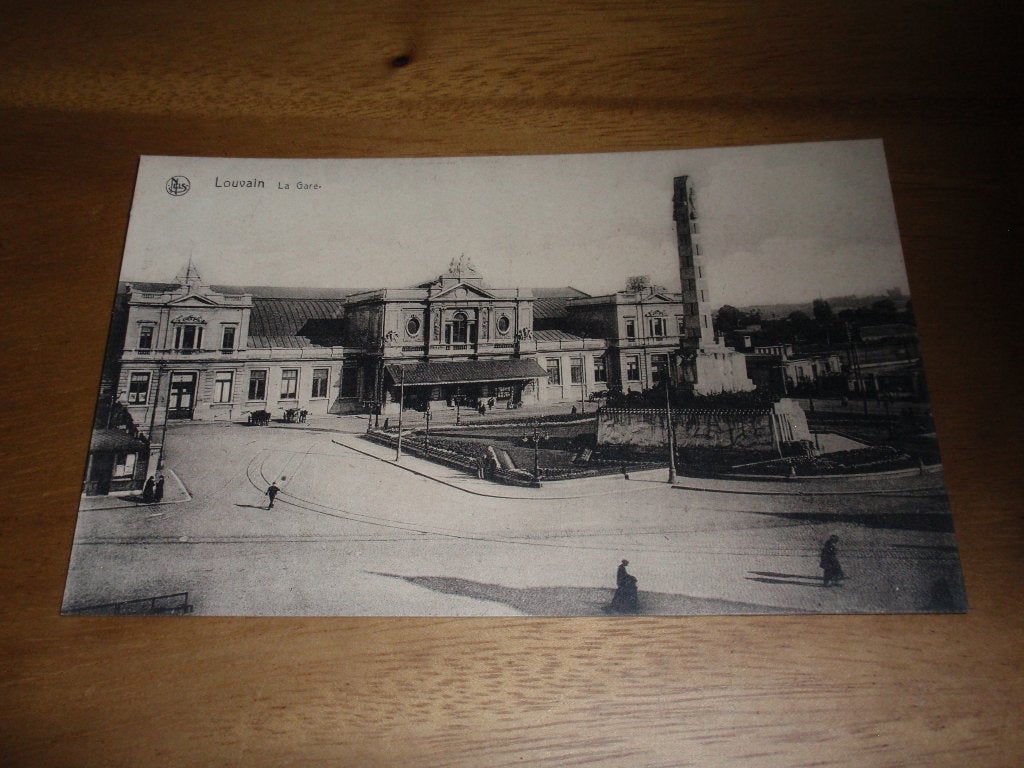 Station Leuven La Gare Belgie, Verzamelen, Verzenden, Voor 1920, Ongelopen, Vlaams-Brabant