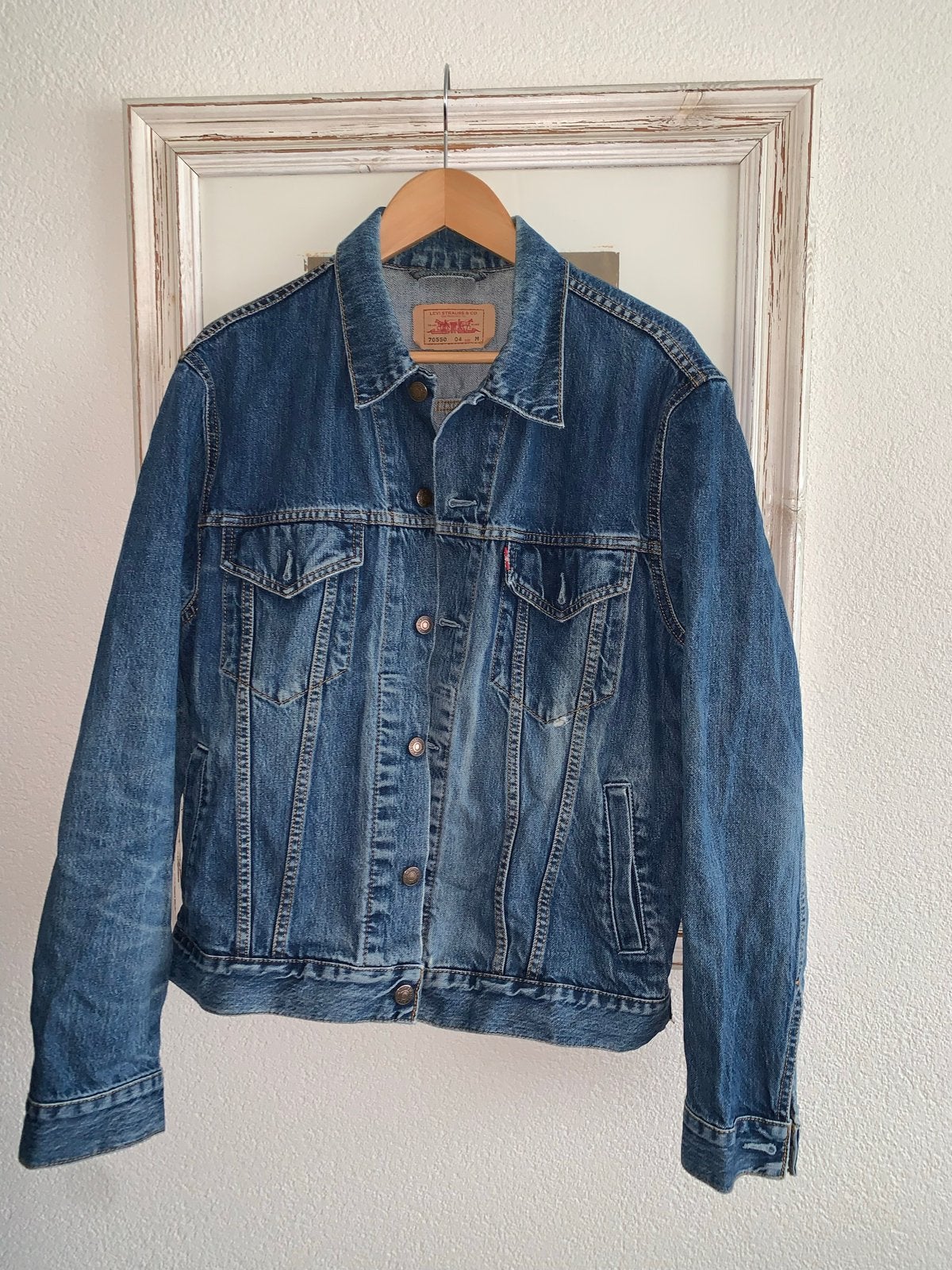 Levi's spijkerjack maat M, Ophalen of Verzenden, Zo goed als nieuw, Maat 48/50 (M), Blauw
