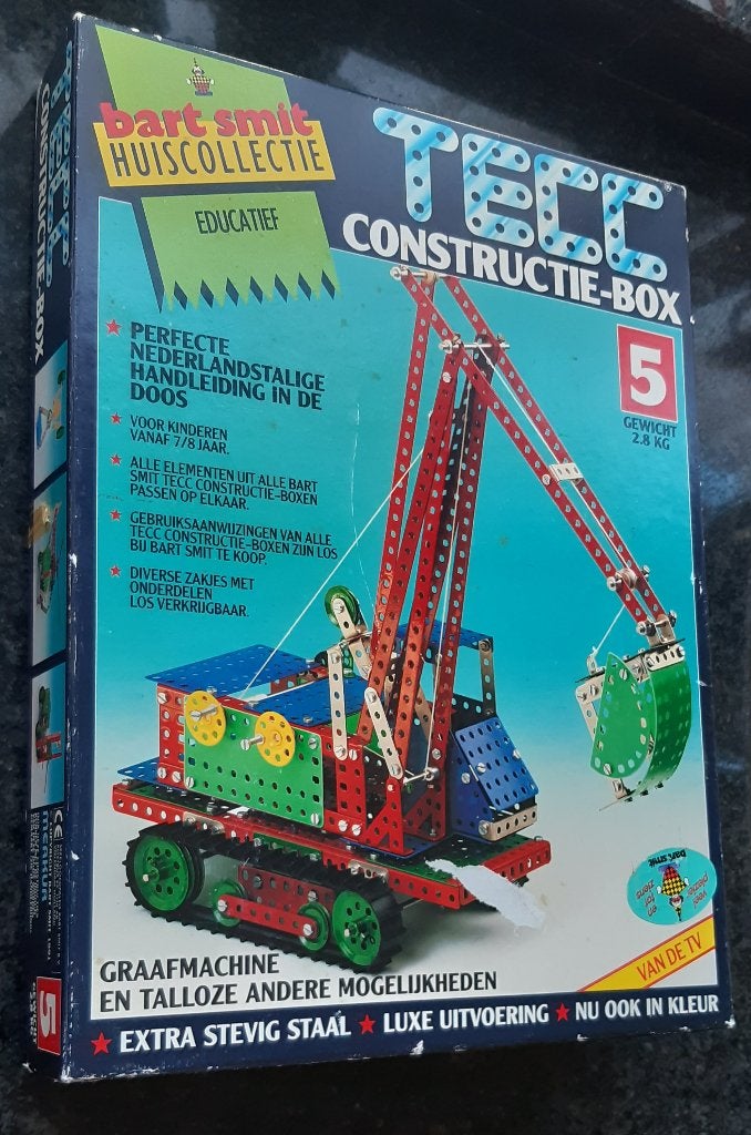 (MECANO) TECC CONSTRUCTIE BOX. GRAAFMASCHINE., Ophalen of Verzenden, Gebruikt, Groter dan 1:32