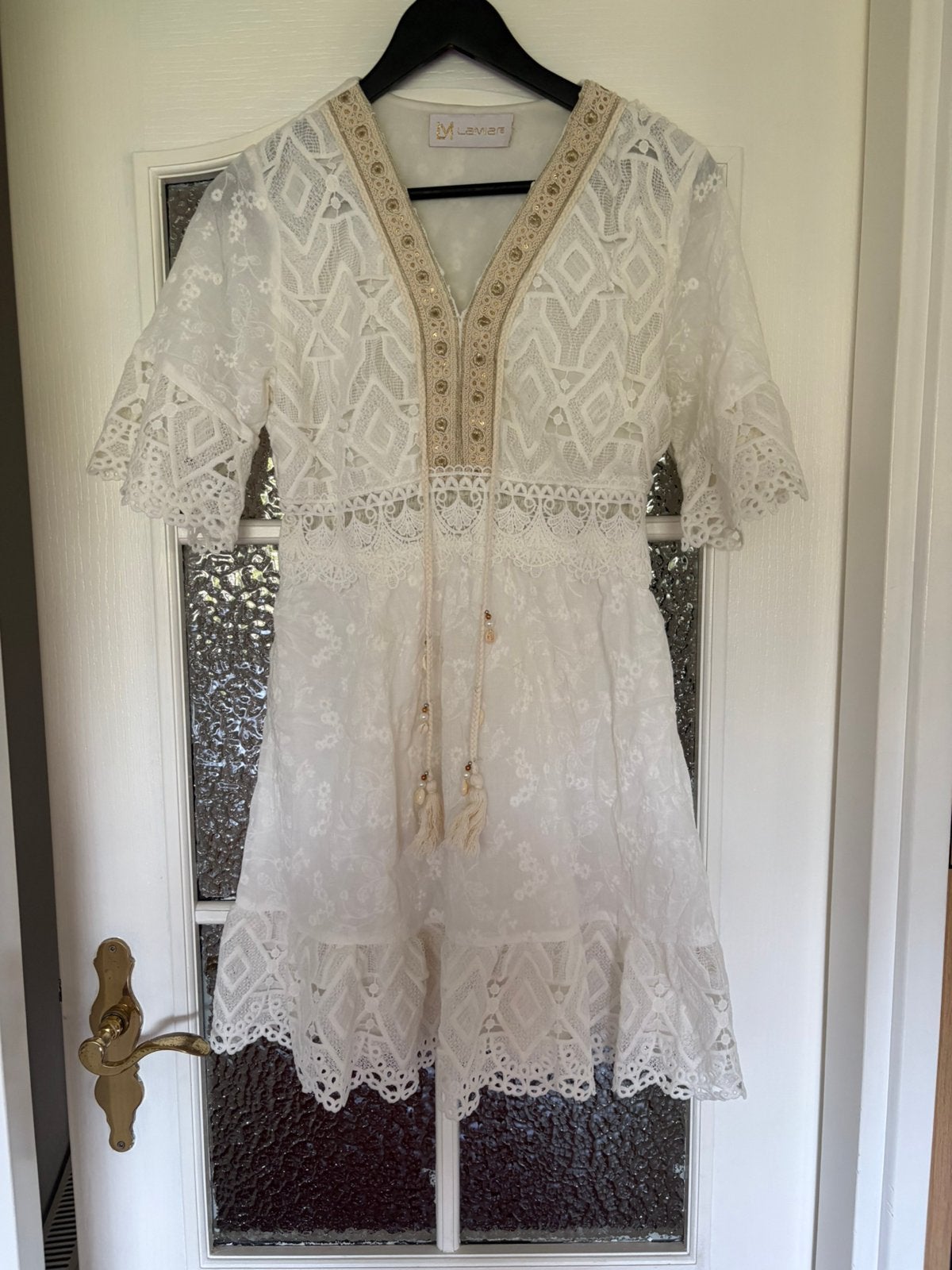 Ibiza steil jurkje, Maat 38/40 (M), Overige typen, Beige, Ophalen of Verzenden