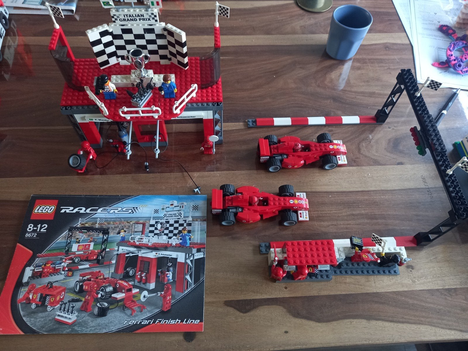 LEGO Racers 8672 Ferrari Finish Line - Compleet!, Ophalen of Verzenden, Zo goed als nieuw, Overige merken