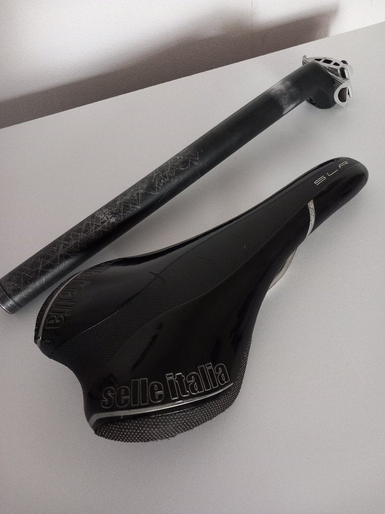Sella italy slr carbon zadel, Gebruikt, Ophalen of Verzenden, Selle Italia, Zadel